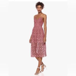ASTR The Label NWT Pink Lace Midi Dress